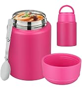 HAWEEK Soup Thermo for Hot Food Kids 16oz Insulated Food Jar Leakproof Thermo Lunch Container for...