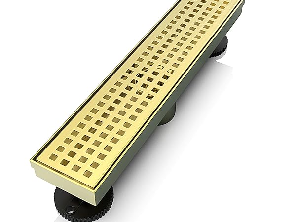 gold shower drain