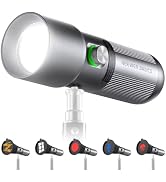 NEEWER Basics RGB Photography Flashlight,4 Colors/20 GOBO Filters/CRI95+/7500mAh,10W 6300K Portab...