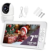 Comfyer Baby Monitor with Camera and Audio, 7" 720P HD Video Baby Monitor No WiFi, 6000mAh Batter...