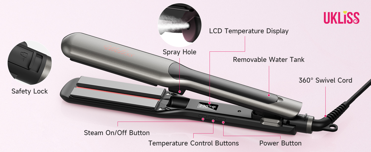 flat iron titanium