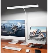 Kaulsoue Desk Lamp for Home Office with Base, Eye-Caring Desk Light with Adjustable Gooseneck, 12...