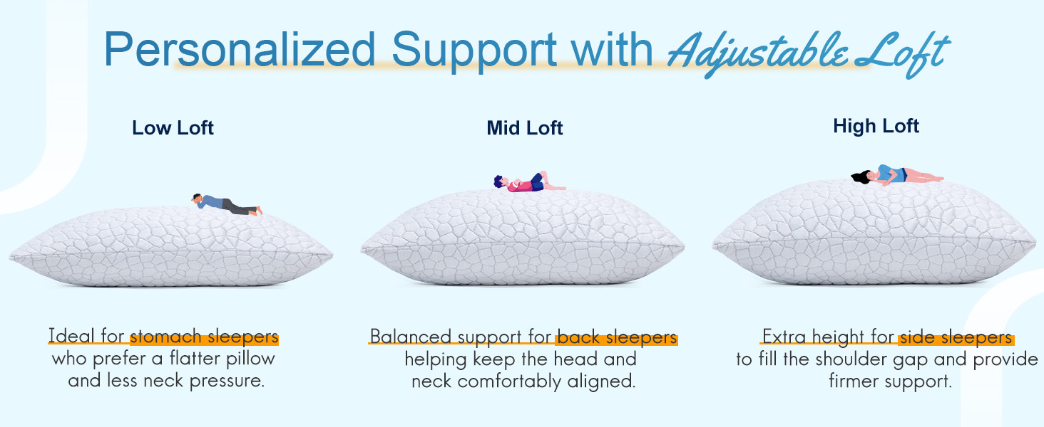 Adjustable pillow