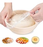 XFXHEYY 200 PCS Bowl Covers for Bread Proofing, Disposable Shower Caps for Sourdough Bread, Elast...