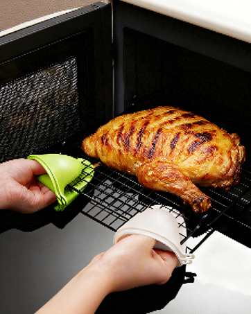 Silicone oven mitts