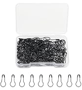 120 Pcs Black Bulb Pins,Small Safety Pins 22mm/0.87inch Stitch Markers for Knitting Metal Mini Sa...