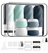 LitBear 23 Pack TSA Approved Travel Bottles for Toiletries, Leak Proof Refillable Travel Size Con...