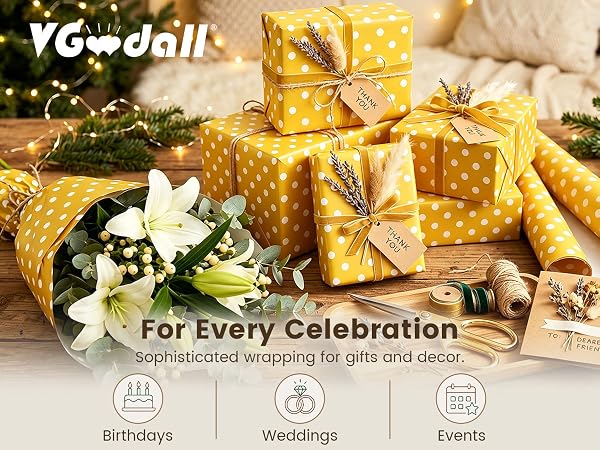 Polka Dot Wrapping Paper