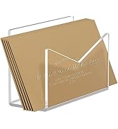 KTRIO Acrylic Mail Holder Mail Organizer Countertop, Letter Holder for Desk 6x2.5x4 Inches Envelo...