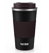 KETIEE Travel Mug, 12oz Insulated Coffee Cup with Leakproof Lid, Vacuum Stainless Steel Double-Wa...