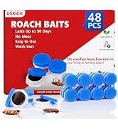 48Pack Roach Gel Bait,Roach Repellent for Home - Fast Acting Cockroach Killer Gel,Roach Killer In...