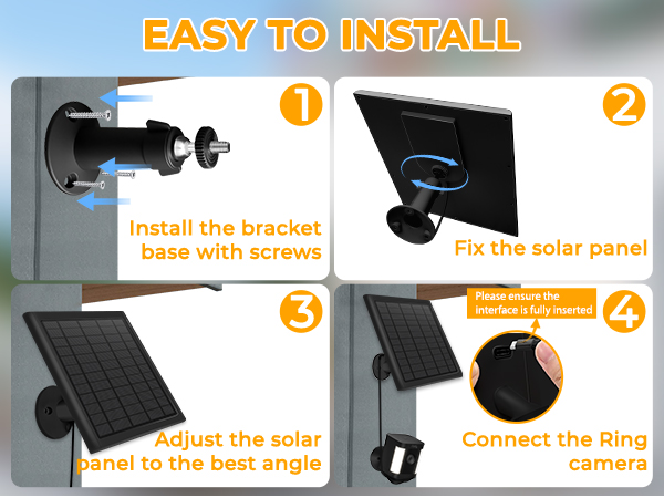 solar panel for ring spotlight camera