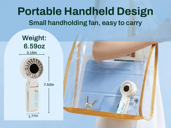 Portable handheld mini fan