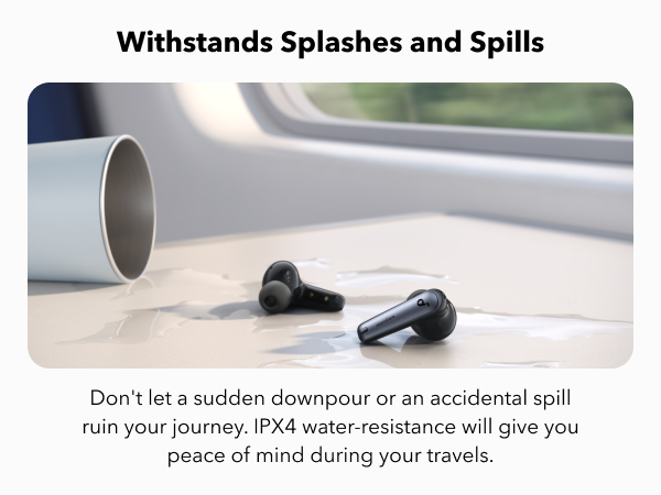 IPX4 Water-Resistant