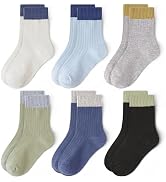 Bearbay Baby Toddler Essentials Non-Slip Crew Socks for Unisex Boys Girls | Full-Sole Silicone Gr...