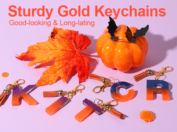 Sturdy Gold Keychains for Crafts