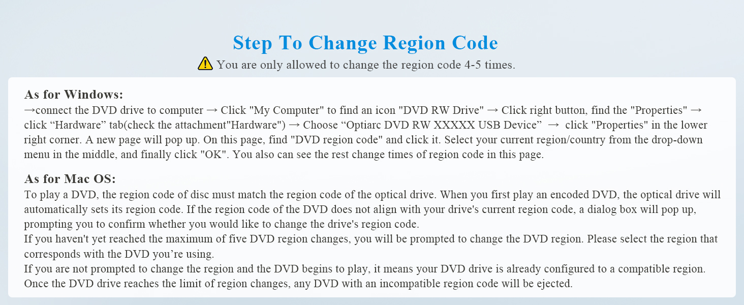 DVD player for computer