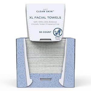 just clean skin dry face towel wipes