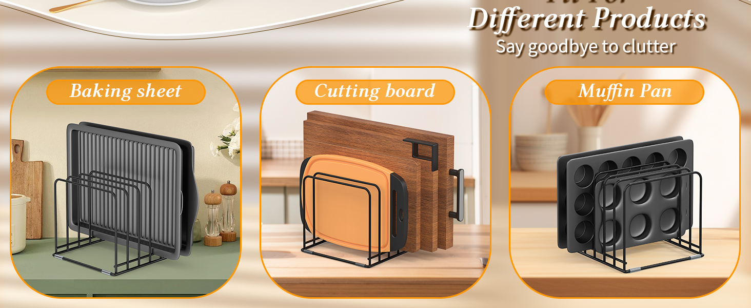 cookie sheet organizer for cabinet cutting board organizer cutting board rack