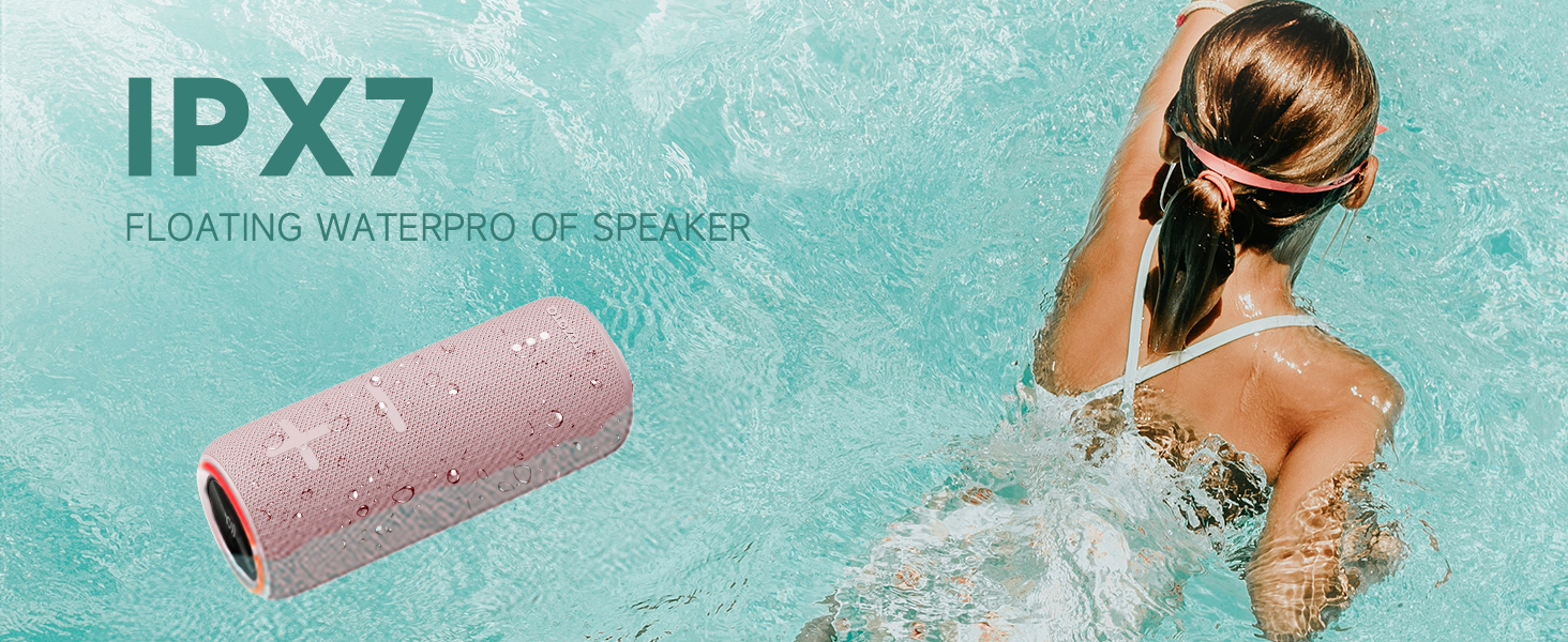 IPX7 waterproof speaker floating