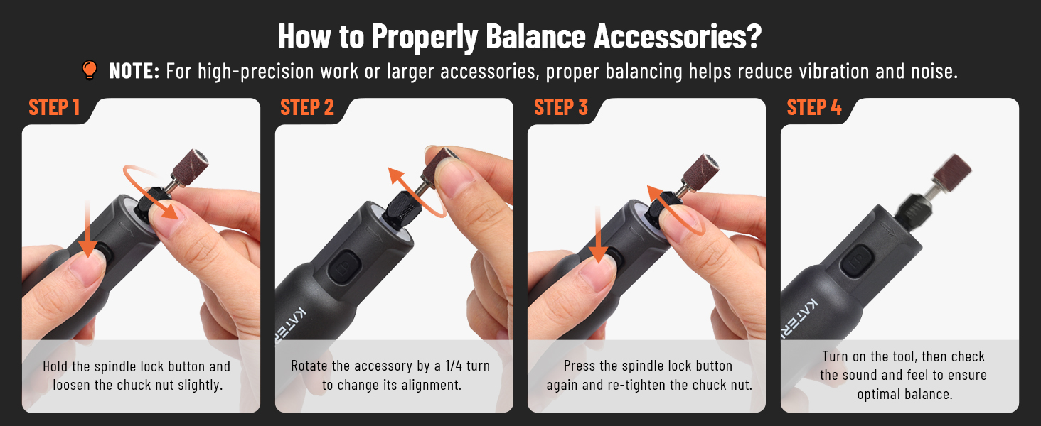 Ensures safe, stable operation of grinding wheels by guiding proper attachment.