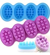 Actvty Silicone Massage Bar Soap Molds, 2 Pack 3D Hair Comb Ice Mold, Hair Brush Silicone Soap Mo...