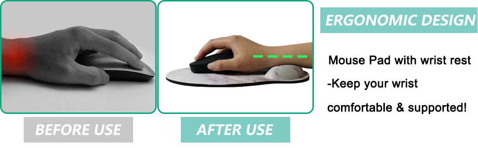 Mouse Pad with Wrist Support