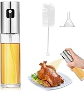 Cdycam Oil Sprayer for Cooking, Olive Oil Spray Bottle, Oil Sprayer Mister for BBQ, Salad, Baking...