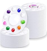 inifus 46 PCS Paint Tray Palettes for Kids, Plastic Paint Pallet with 10 Wells, Acrylic Artist Pa...