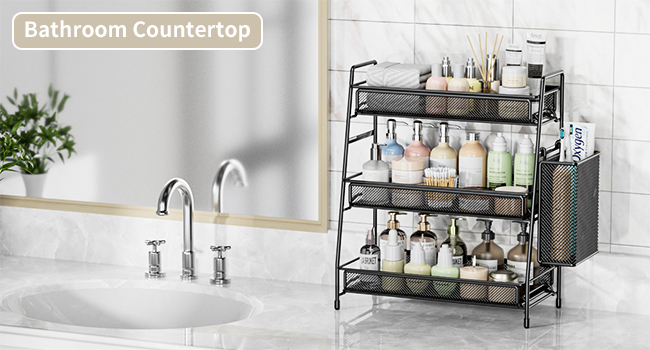 bathroomo counter shelf