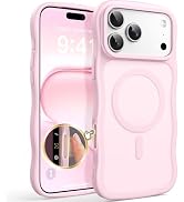 For iPhone 18 Pro iPhone 17 Pro Case Compatible with MagSafe Wavy Slim Cute Wave Drop Protection