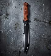 Snake Eye Tactical Full Tang Hunting Camping Outdoor Fix Blade Gardening Machete (Brown)