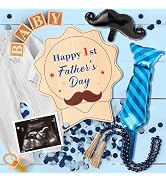 9Pcs Pregnancy Announcement Set Coming Soon Baby Announcement Ideas Include Happy Father's Day Wo...