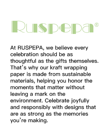 ruspepa flower kraft gift wrap paper