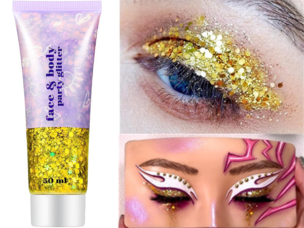 gold body glitter