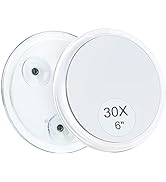 MIYADIVA 30X Magnifying Mirror Suction Cup for Easy Mounting, Use for Makeup Mirror, Travel Stick...