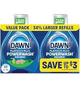 Dawn Powerwash Gain Original Dish Spray, Liquid Dish Soap 2 Refills, 43 Fl Oz