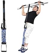 Brebebe Pull Up Assist Bands Chest Expander, Resistance Bands with Handles Natural Latex 200 LB L...
