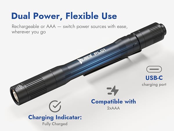 Rechargeable pen light
