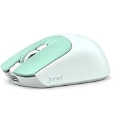hunart H9 Compact Wireless Mouse, Bluetooth 5.2 and 2.4 GHz, Mint Green | Two Ways to Connect, US...