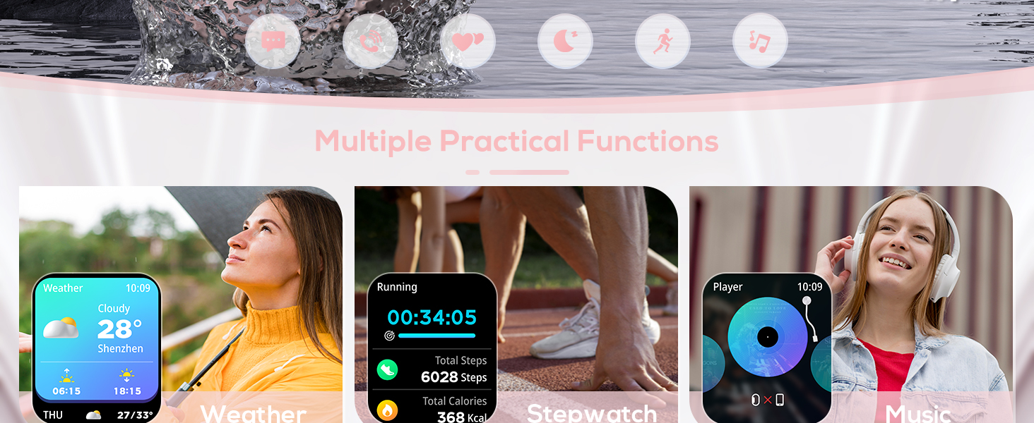 Smart Watch with Multiple Functions