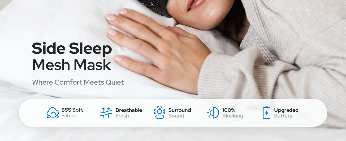 Sleep headphones Bluetooth Mesh Mask