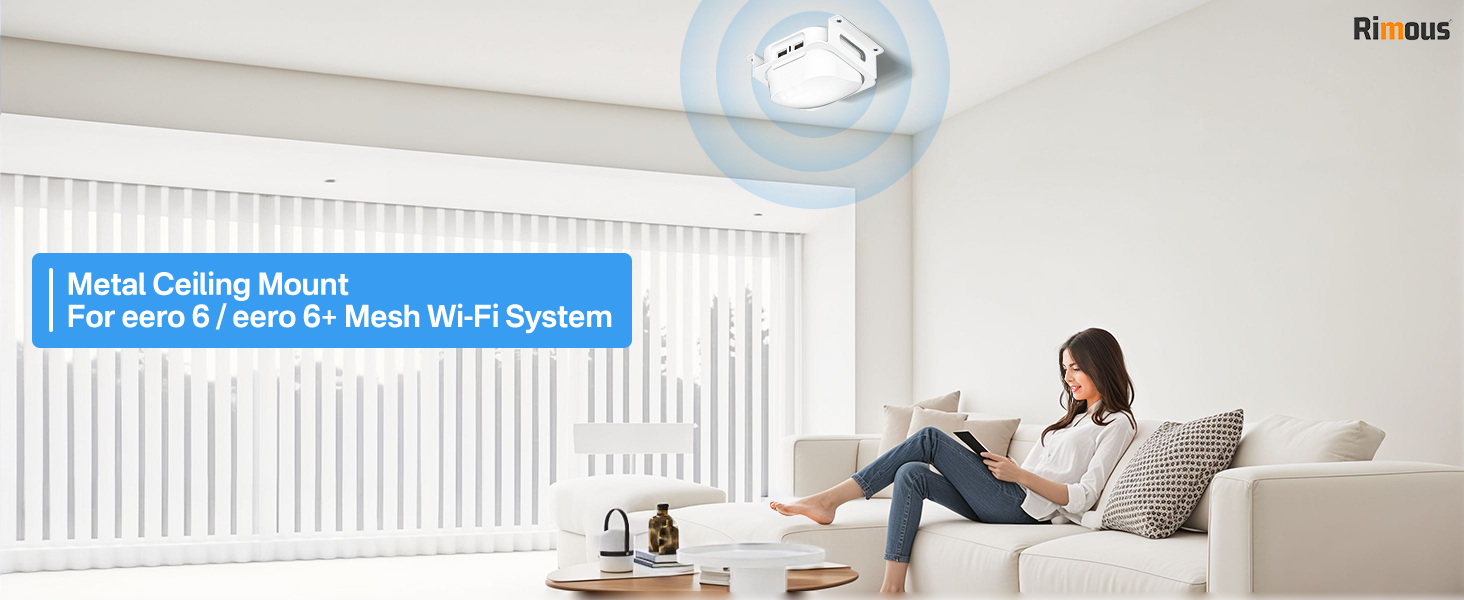 Metal Ceiling / Wall Mount Holder for eero 6 Plus and eero 6
