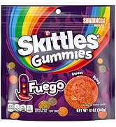 Skittles Gummies Fuego Sweet And Spicy Gummy Candy, Sharing Size, 12 Oz Resealable Bag