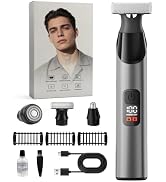 Beard Trimmer for Men & Body Hair Trimmer, Dual-Sided Blade for Beard Shaping and Edge Trimming, ...