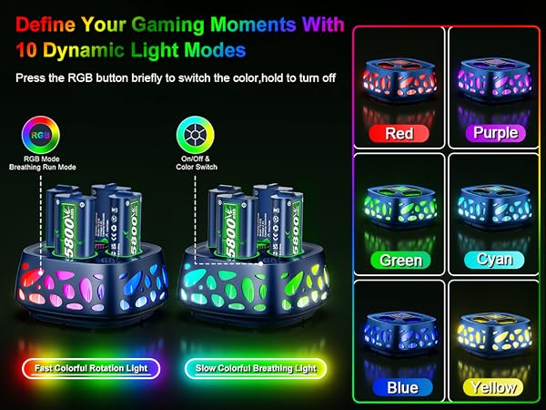 10 COOL RGB LIGHT COLORS
