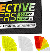 reflective stickers 3m tape mailbox reflectors for helmet vinyl hard hat sticker car decal strips