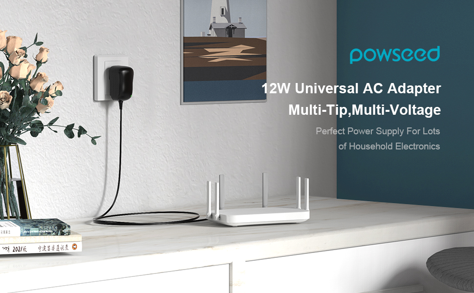 12W Universal ac/dc adapter