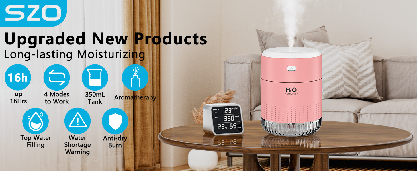 Colorful Humidifier Pink