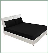 Soft Stretch Queen Fitted Sheet & 2 Pillowcases Set(No Flat Sheet) - Jersey Knit Microfiber, Supe...